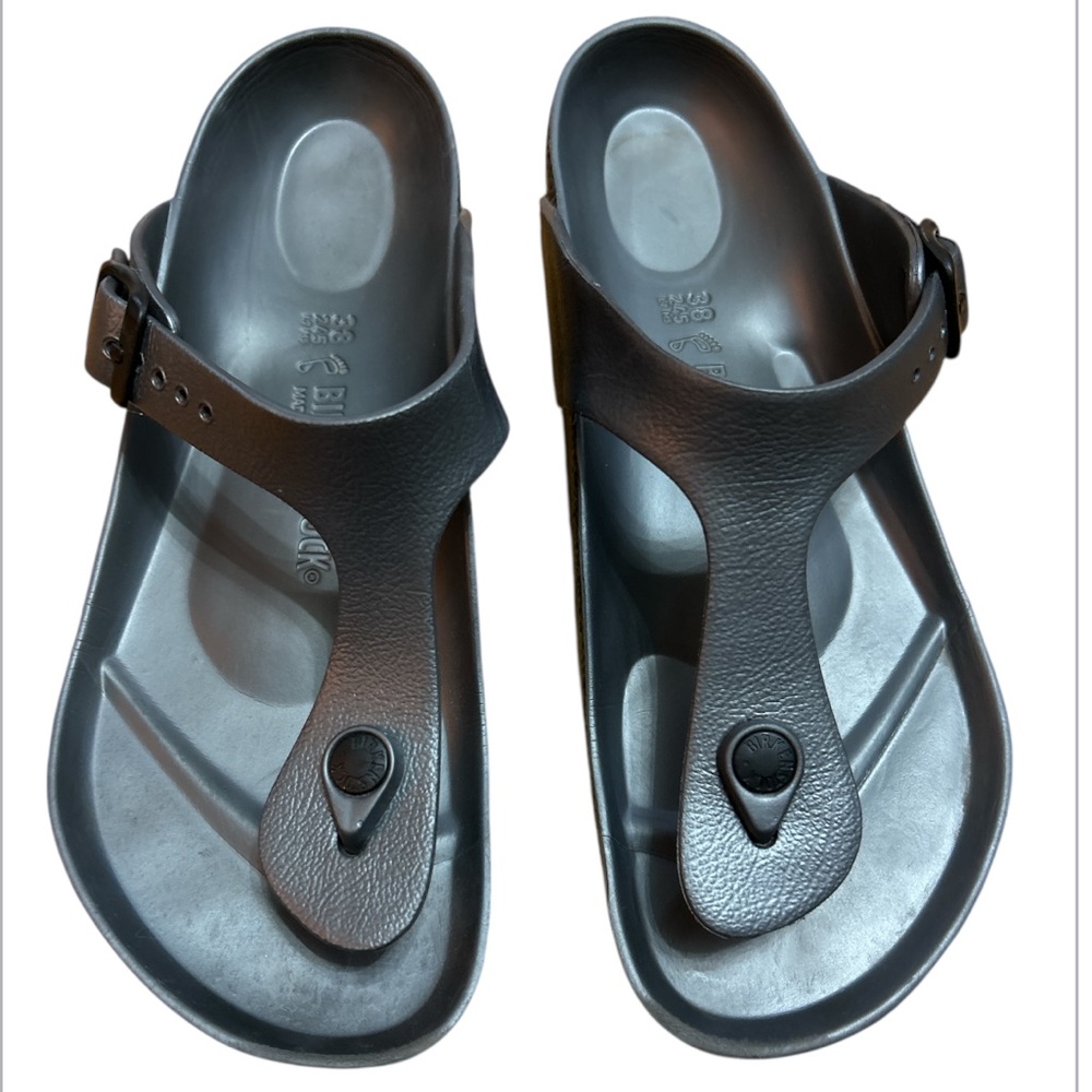 Birkenstock Gizeh Dark Gray Sandals Size:7 - Picture 3 of 6